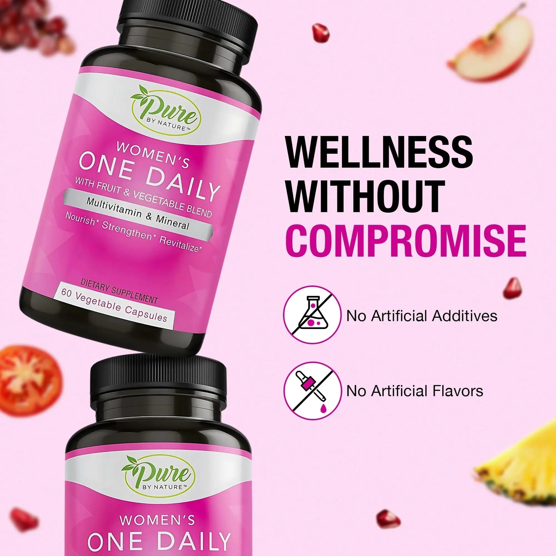 Pure By Nature One-Daily Multi-Vitamin for Women, 60 Count Pure By NatureBuy Supplements Australia