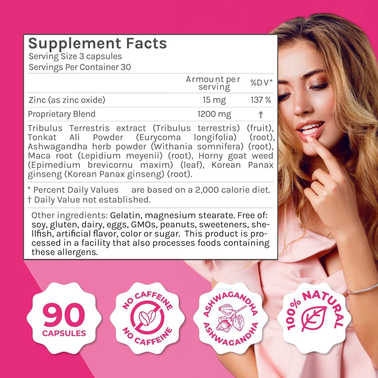 ZENZSUAL Libizenzs – Plant-Based Energy Support Supplement for Women – Caffeine-Free with Maca Root, Ashwagandha & Ginseng – Supports Daily Stamina, Focus & Well-Being – 90 Vegan Capsules ZENZSUALBuy Supplements Australia