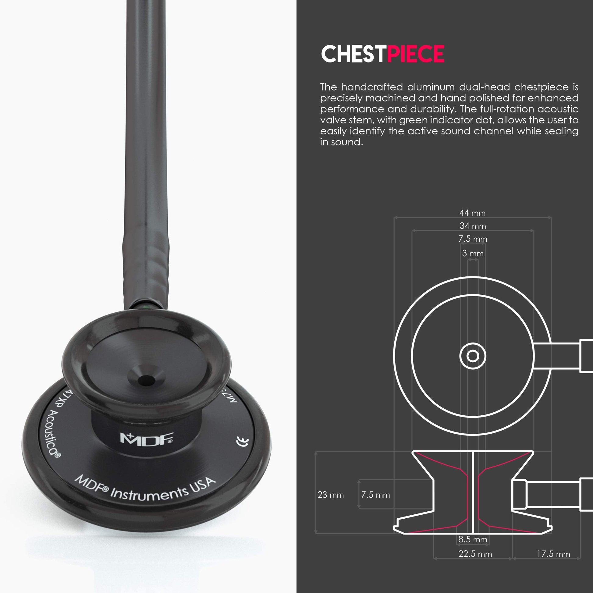 MDF Acoustica Lightweight Stethoscope for Doctors, Nurses, Students MDF InstrumentsBuy Supplements Australia