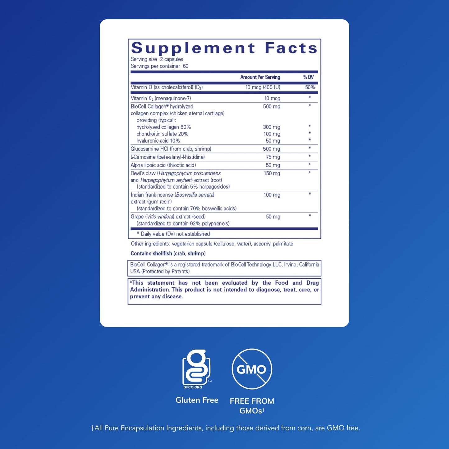 Pure Encapsulations Disc-Flex - Bone & Musculoskeletal Health Dietary Supplement - Supports Spinal Disc Strength & Flexibility* - Vegetarian & Gluten Free - 120 Capsules Pure EncapsulationsBuy Supplements Australia