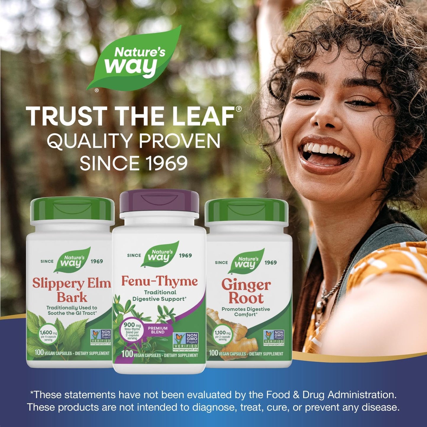Nature's Way Fenu-Thyme - Traditional Digestive Support Blend* - 900 mg of Thyme & Fenugreek per 2-Capsule Serving - Non-GMO Project Verified & Dairy Free - 100 Vegan Capsules Nature's WayBuy Supplements Australia