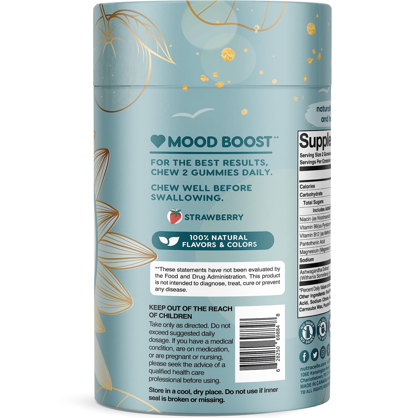 Nutracelle NUTRAMIN Mood Boost Multivitamin Gummy - Delicious & Yummy Anti-Stress NutracelleBuy Supplements Australia