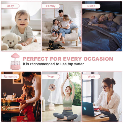 Humidifiers for Bedroom, 7 Color-Changing Led Night Lights, Aromatherapy Essential Oil cjcBuy Supplements Australia