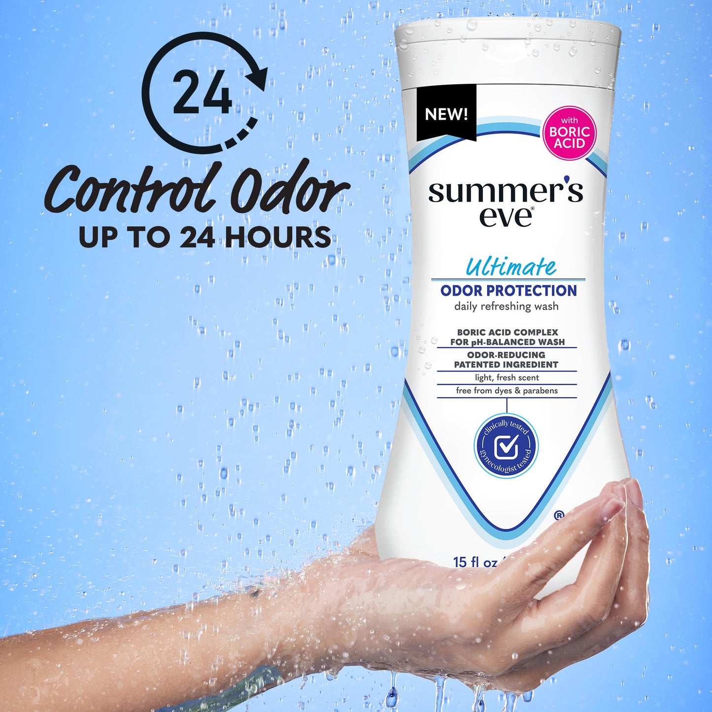Summer's Eve, Ultimate Odor Control, Feminine Body Wash with Boric Acid, Removes Odor Summer's EveBuy Supplements Australia