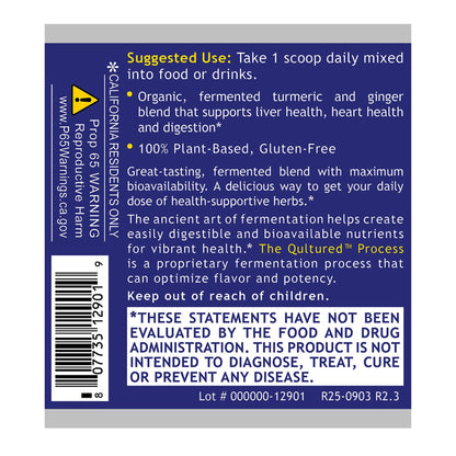Premier Research Labs Premier Fermented Turmeric/Ginger Root - Probiotic Fermented Turmeric & Ginger Powder Supplement, Active Curcuminoids, Herbal Supplement - 4.7 Oz Premier Research LabsBuy Supplements Australia