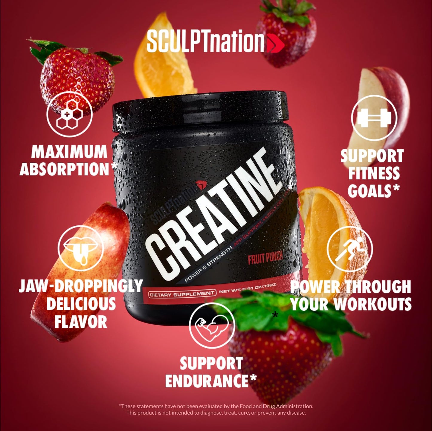 Sculpt Nation by V Shred Creatine - Premium Creatine Monohydrate Powder Sculpt NationBuy Supplements Australia