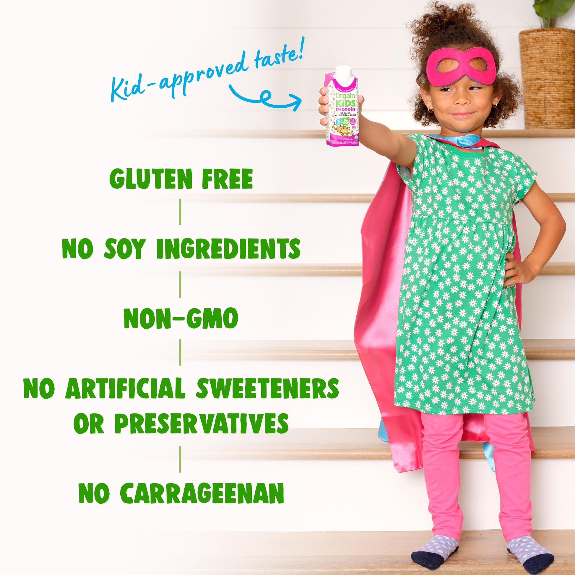 Orgain Organic Kids Nutritional Protein Shake, Fruity Cereal - Kids Snacks with 8g Dairy OrgainBuy Supplements Australia