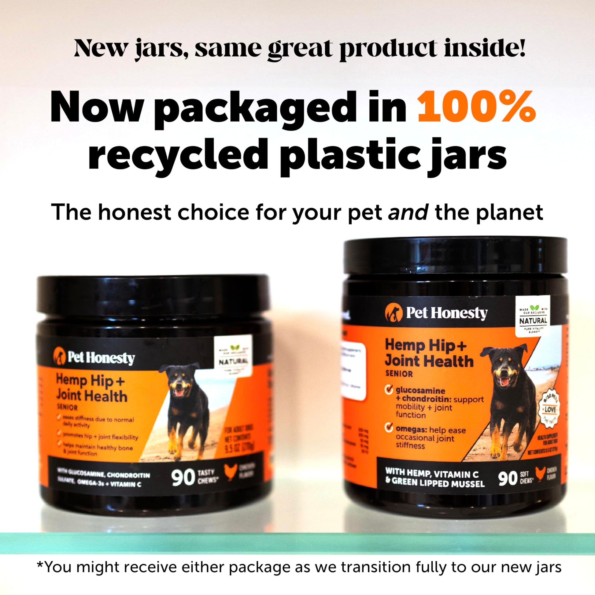 Senior Hemp Hip and Joint Supplement for Dogs - Glucosamine Chondroitin, MSM & Green Lipped Mussel - Relief for Joint Stiffness, Advanced Strength Mobility Support for Senior Dogs (Chicken, 90 Ct) Pet HonestyBuy Supplements Australia