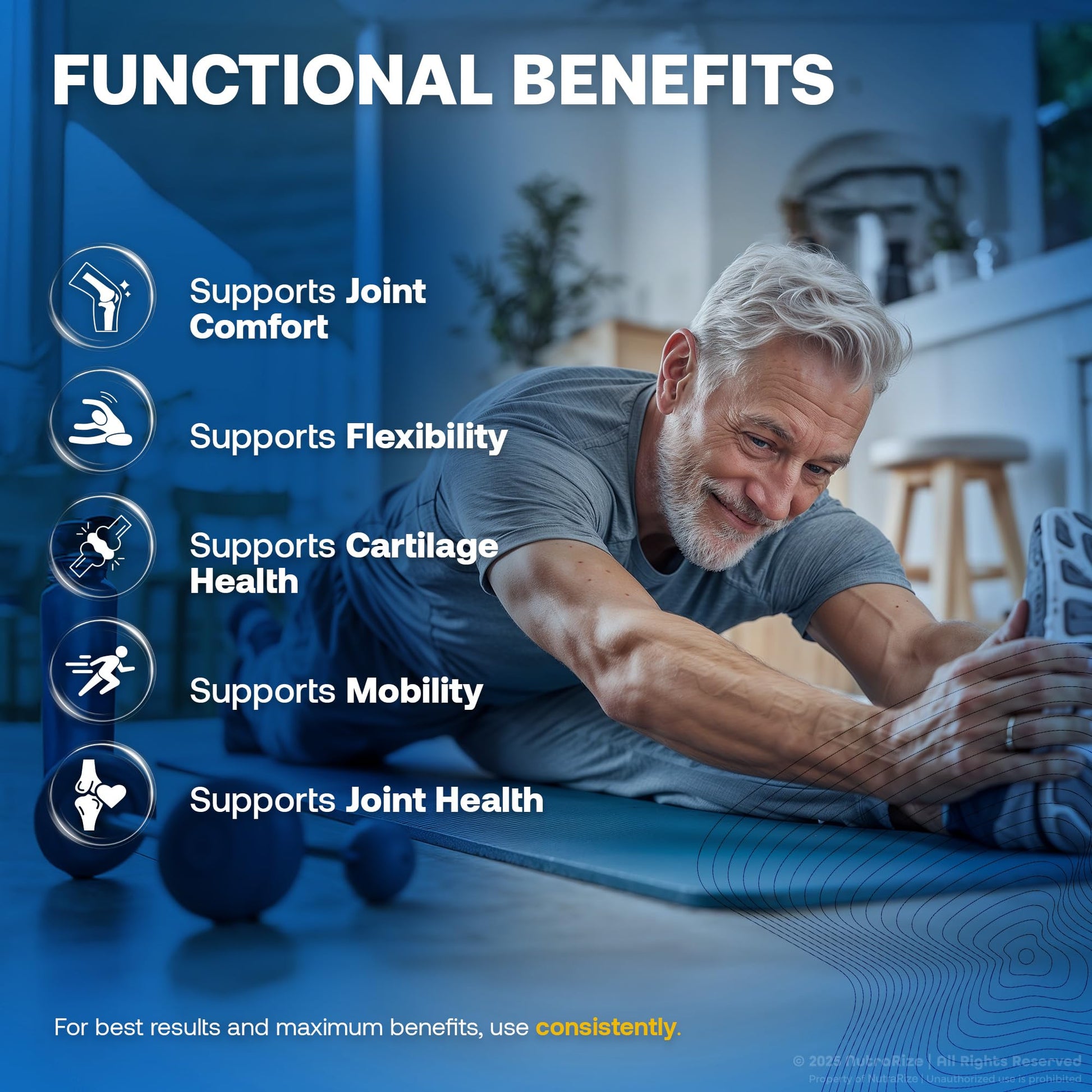 NutraRize Flexo Bliss, FlexoBliss Joint Health Support, All-Natural Supplement to Support Flexibility and Full Range of Motion, Official Flexo Bliss Reviews (60 Capsules) NutraRizeBuy Supplements Australia