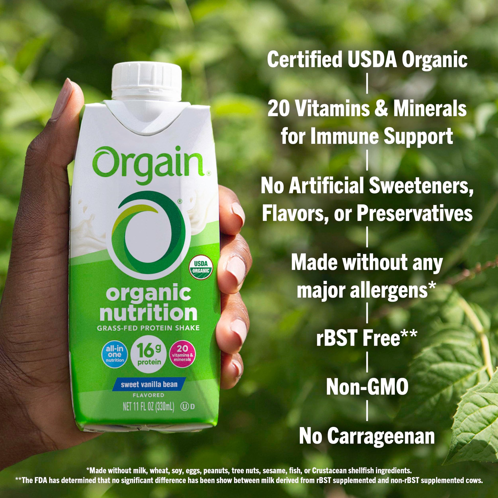 Orgain Organic Nutritional Protein Shake, Vanilla Bean - 16g Grass Fed Whey Protein OrgainBuy Supplements Australia