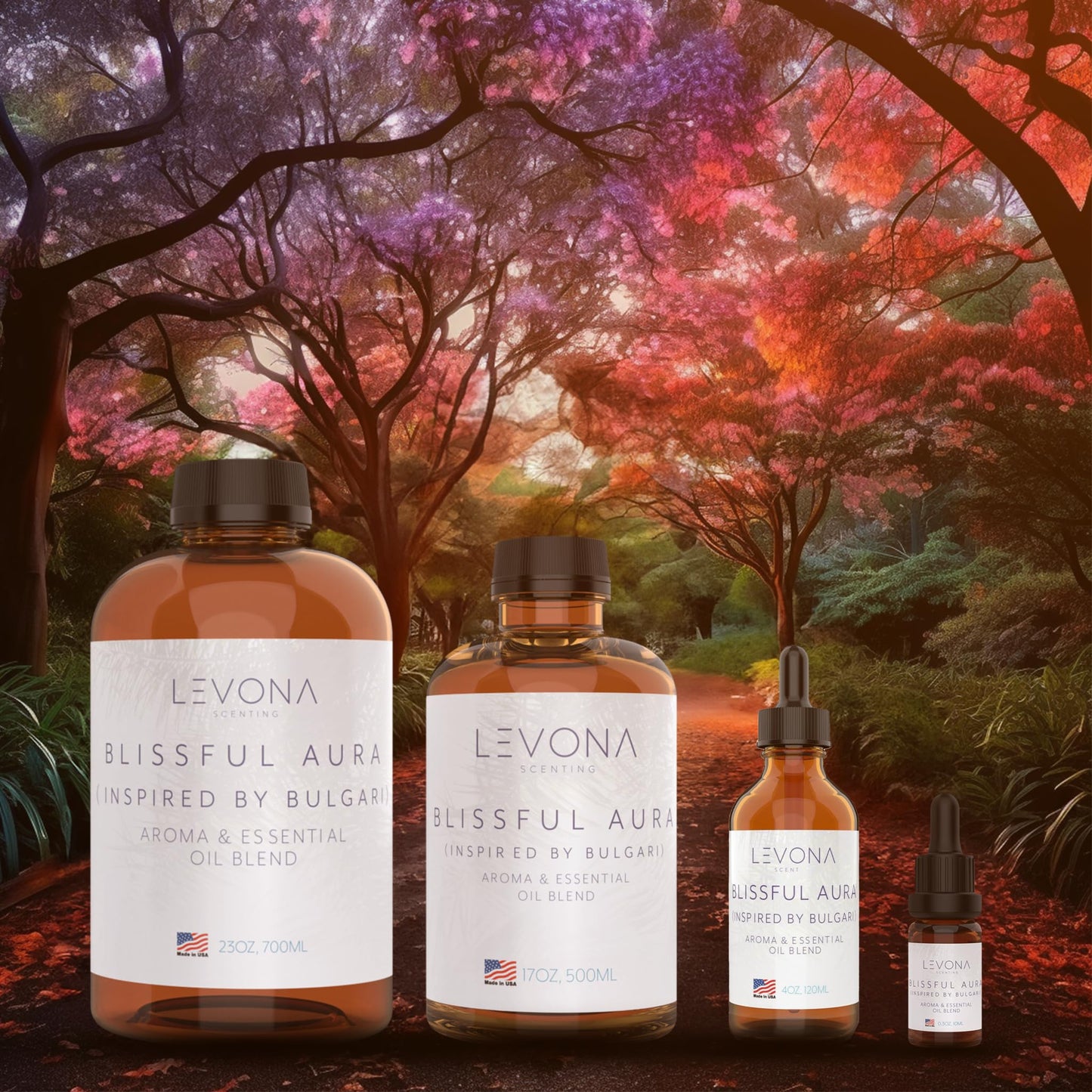 Levona Scent Essential Oils for Diffuser: Blissful Aura Inspired by Bulgari with Notes of Amber LEVONA SCENTBuy Supplements Australia