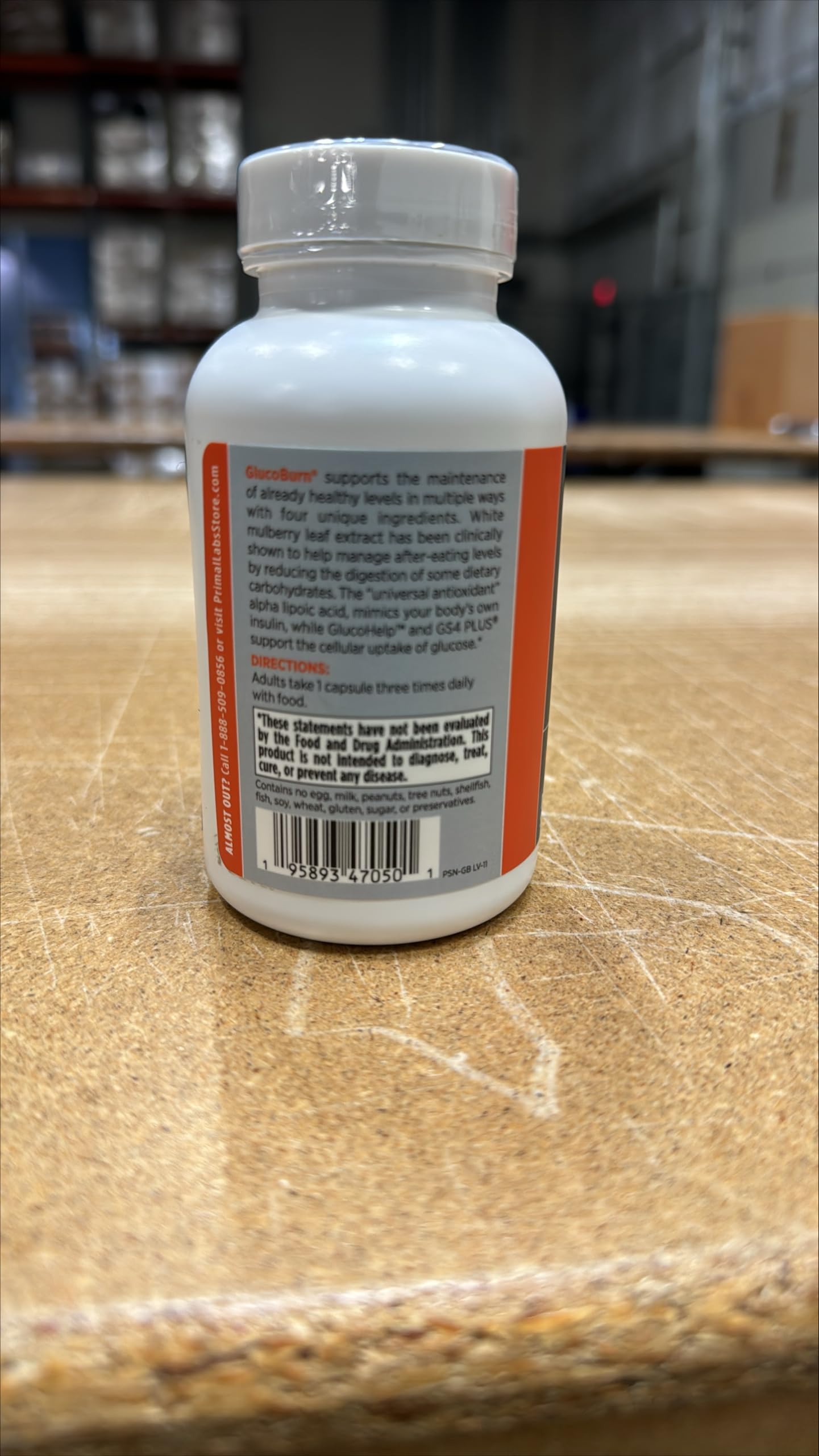 Primal Labs GlucoBurn Support Supplement with White Mulberry Leaf Extract and Alpha Lipoic Acid, 90 Veg capsules Primal LabsBuy Supplements Australia