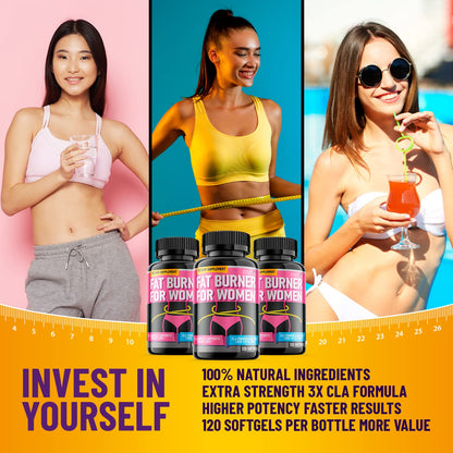 Helix Heal Belly Fat Burner for Women - Lose Stomach Fat w/Softgel Diet Pills for Weight Loss Helix HealBuy Supplements Australia
