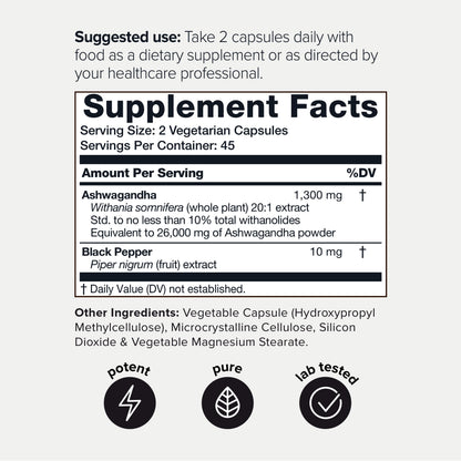 Toniiq 26,000mg 20x Concentrated Extract - 10% Withanolides - Ultra High Strength ToniiqBuy Supplements Australia