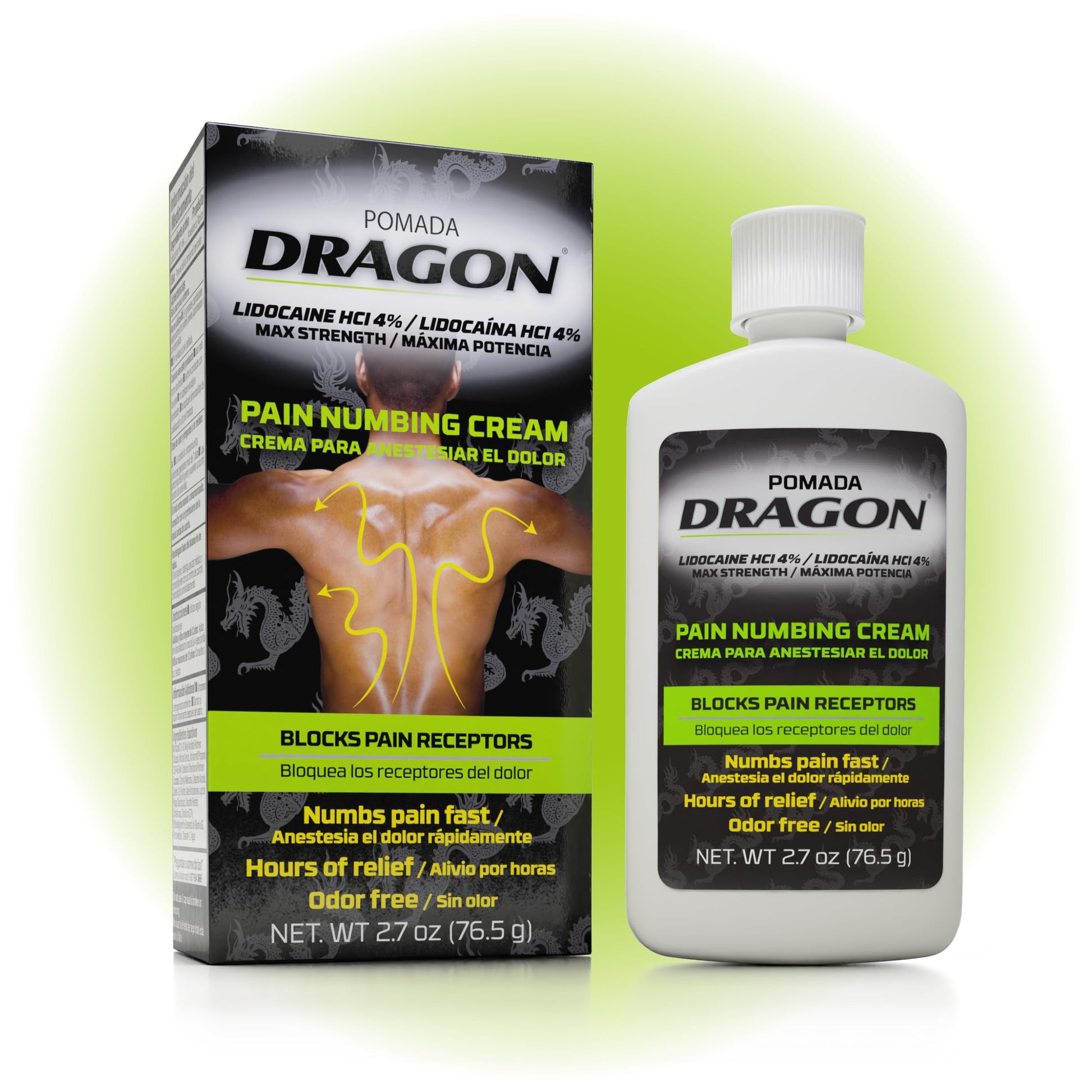 Dragon Numbing Cream Lidocaine 4% Maximum Strength Numbing Cream, Topical analgesic with Lidocaine for Muscle Relief, Pain Cream for Knees and Feet, 2.7 Oz DRAGONBuy Supplements Australia