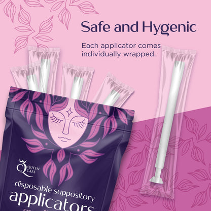Queen Care - Disposable Suppository Applicator, Boric Acid Applicator, Feminine Care Suppository Applicator Queen CareBuy Supplements Australia