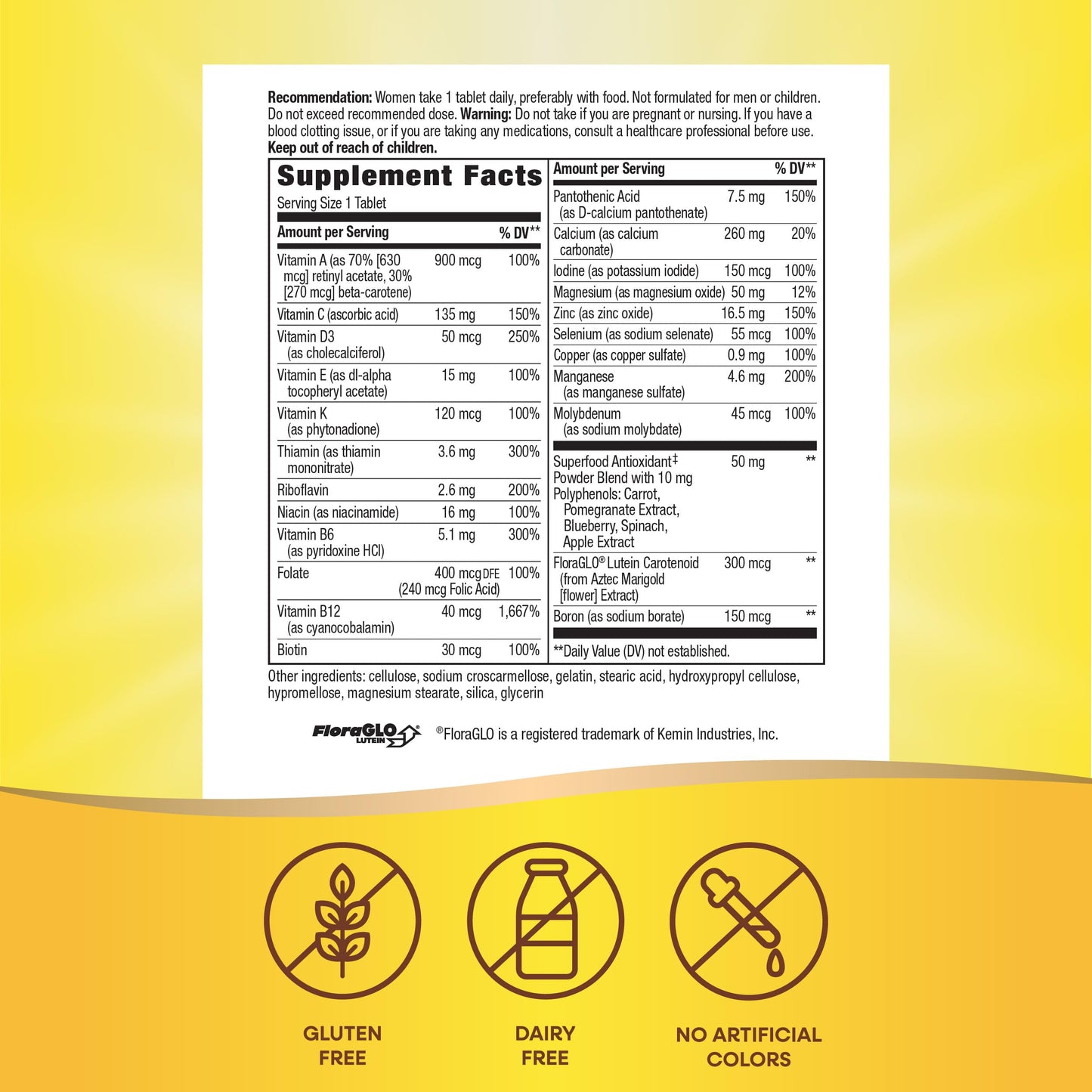 Nature's Way Alive! Women's 50+ Complete Multivitamins, Supports Healthy Heart, Brain, Bones Nature's WayBuy Supplements Australia