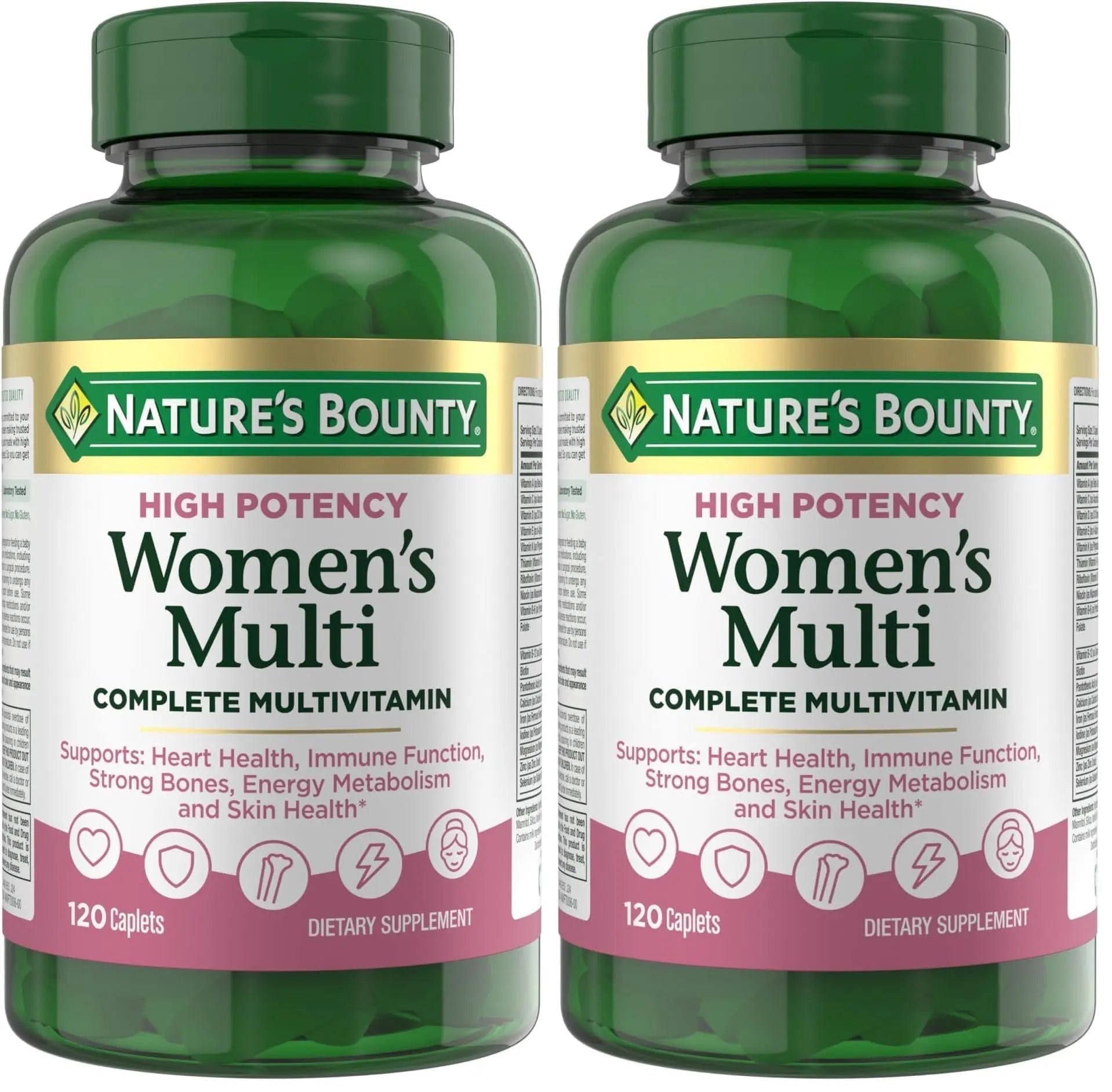 Nature's Bounty High Potency Women’s Complete Multivitamin, Daily Vitamin with Vitamin C, Supports Heart Health & Immune Function Nature's Bounty
