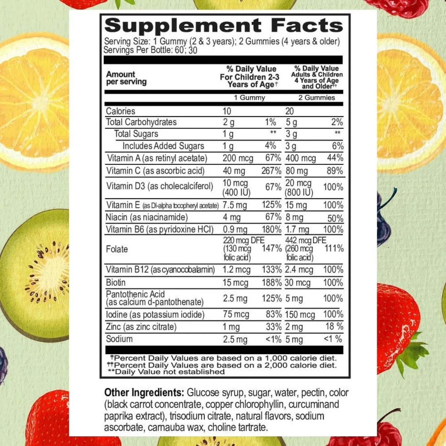 Go Healthy Kids Multivitamin Gummies, Immune Support, Kids Vitamin Gummies, Kosher Kid Vitamin, Halal Go Healthy Natural