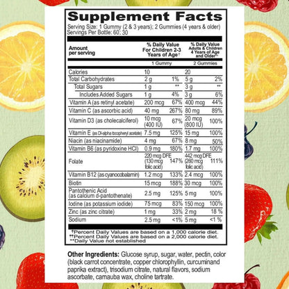 Go Healthy Kids Multivitamin Gummies, Immune Support, Kids Vitamin Gummies, Kosher Kid Vitamin, Halal Go Healthy Natural