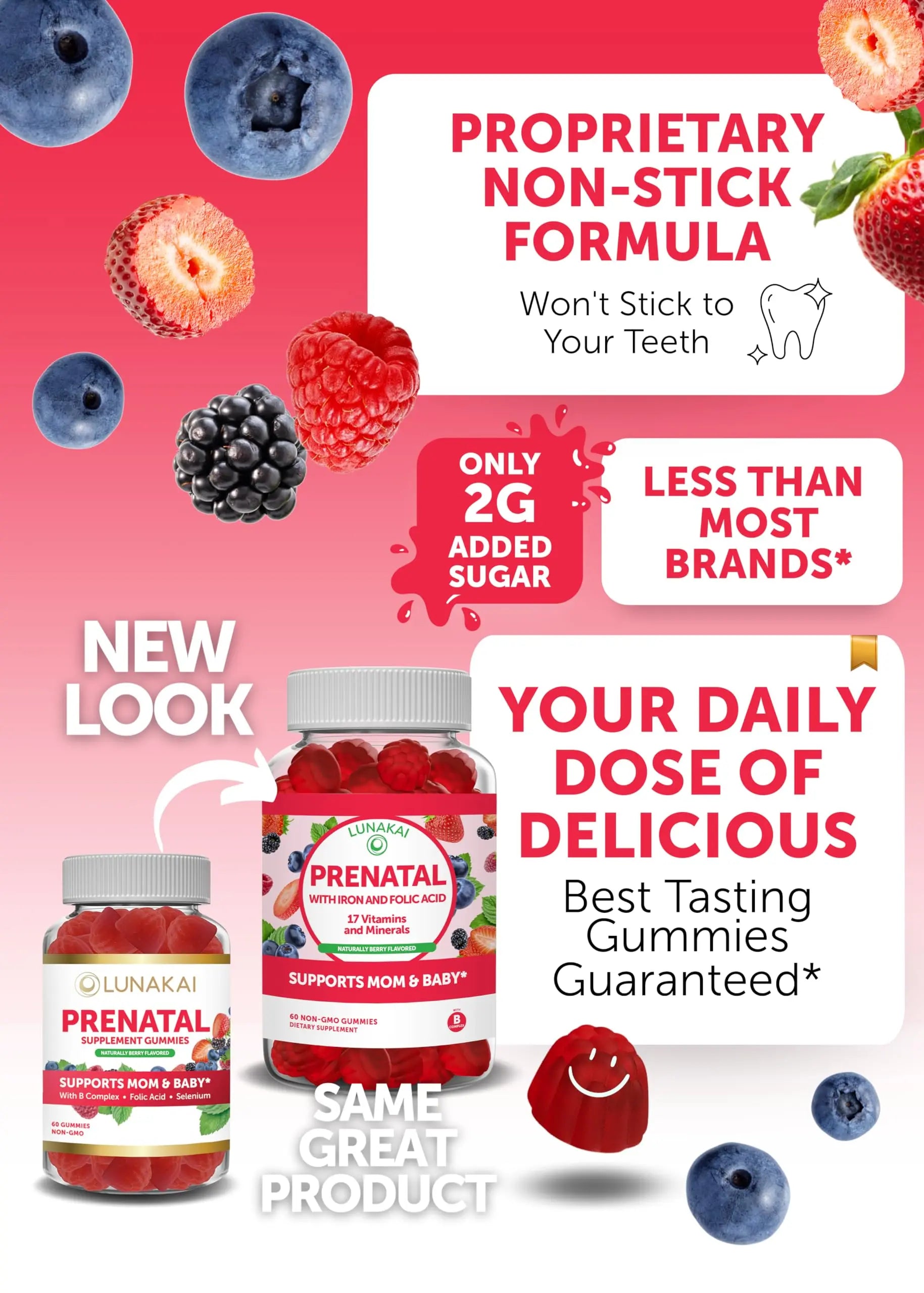 Lunakai Prenatal Vitamin and Women's Multivitamin Gummies Bundle - Pregnancy Multivitamin Gummy with Iron & Folic Acid LunakaiBuy Supplements Australia