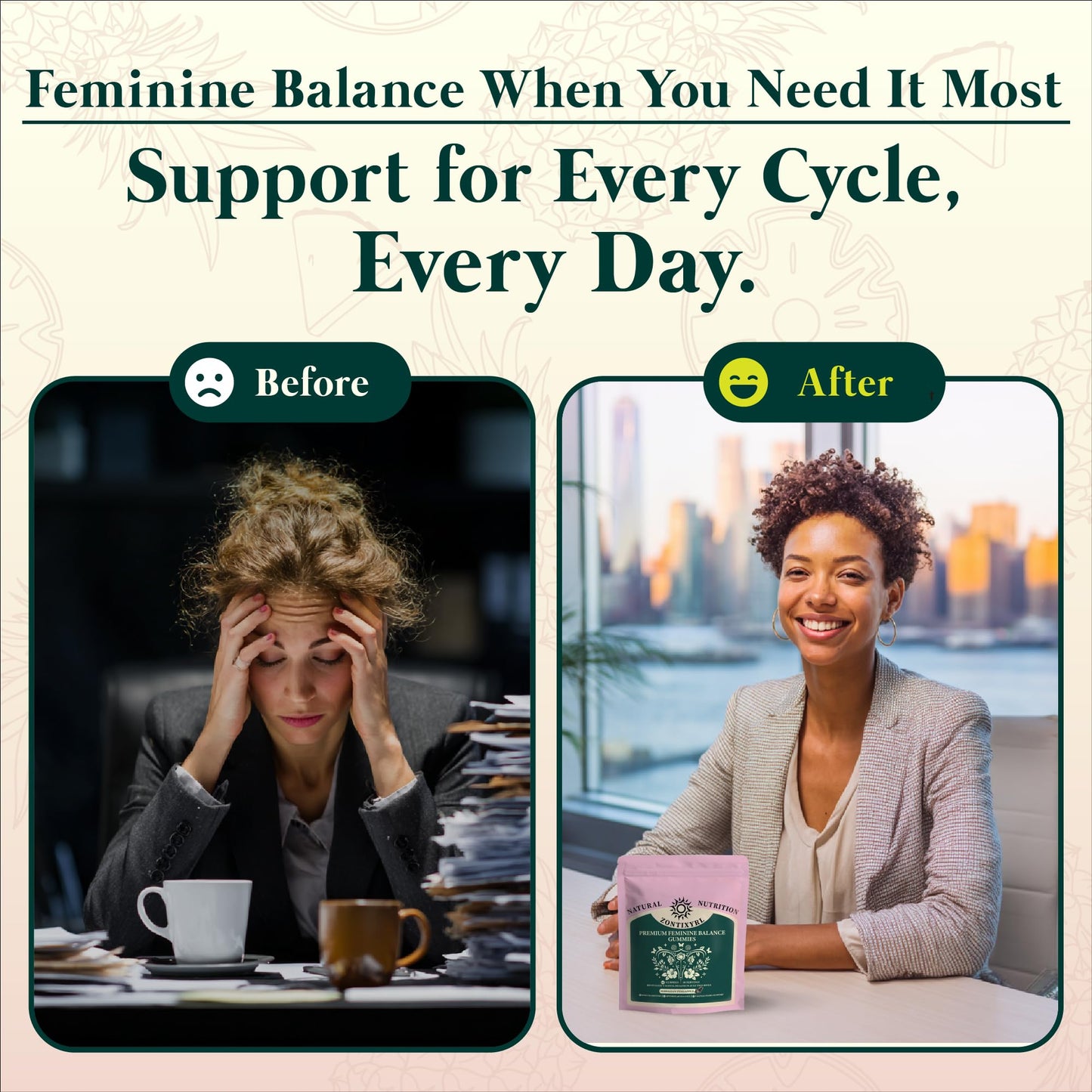 Zontixyrl Premium Feminine Balance Gummies Women - Pineapple Gummies for Women pH Probiotic and Immune Support Vegan Gluten Free 60 Gummies 30 Servings ZontixyrlBuy Supplements Australia