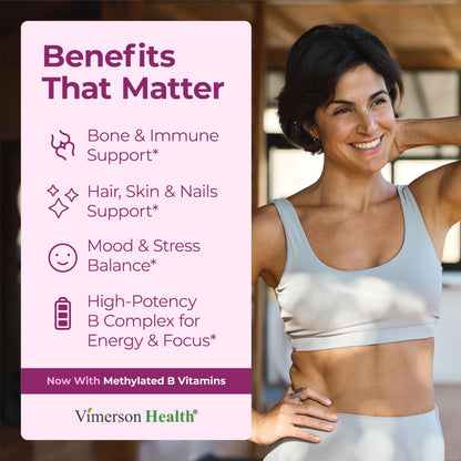 Multivitamin for Women – Methylated Womens Multivitamins & Multiminerals Capsules with Vitamin B12, A, D, C, Zinc, Magnesium Vimerson HealthBuy Supplements Australia