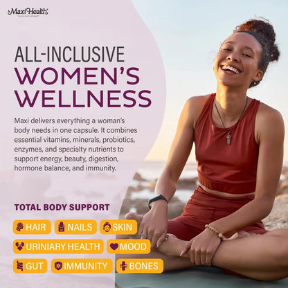 Womens Multivitamin – Methylated Multivitamin for Women with 23 Key Vitamins C, D, B6, B12, Calcium, Probiotics, Biotin & More Maxi HealthBuy Supplements Australia
