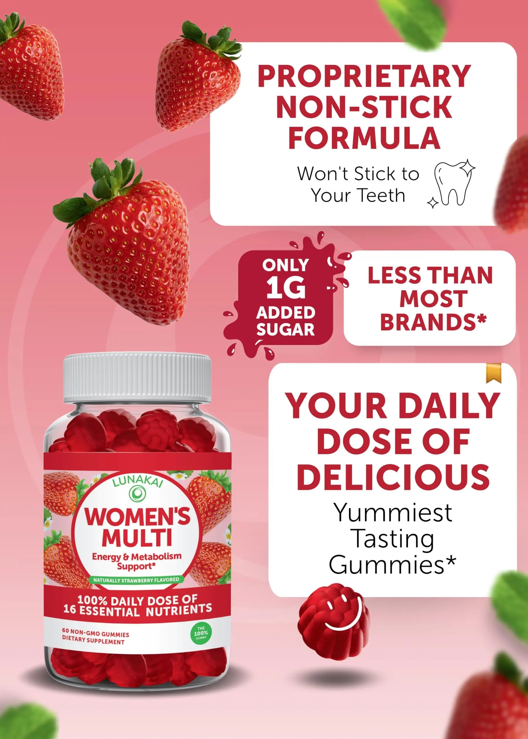 Lunakai Prenatal Vitamin and Women's Multivitamin Gummies Bundle - Pregnancy Multivitamin Gummy with Iron & Folic Acid LunakaiBuy Supplements Australia