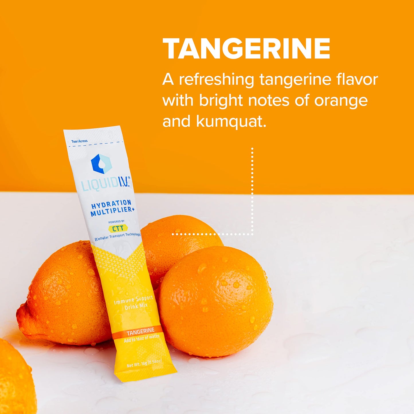Liquid I.V. Hydration Multiplier + Immune Support - Tangerine - Hydration Powder Packets Liquid I.V.Buy Supplements Australia