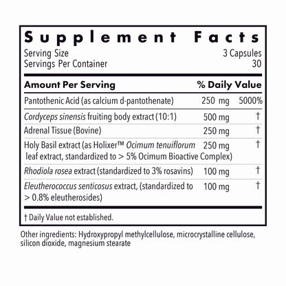 Allergy Research Group - Adrenal Glandular Adapt - Supports Healthy Stress Response and Cortisol Regulation - Hypoallergenic - 90 Vegetarian Capsules Allergy Research GroupBuy Supplements Australia