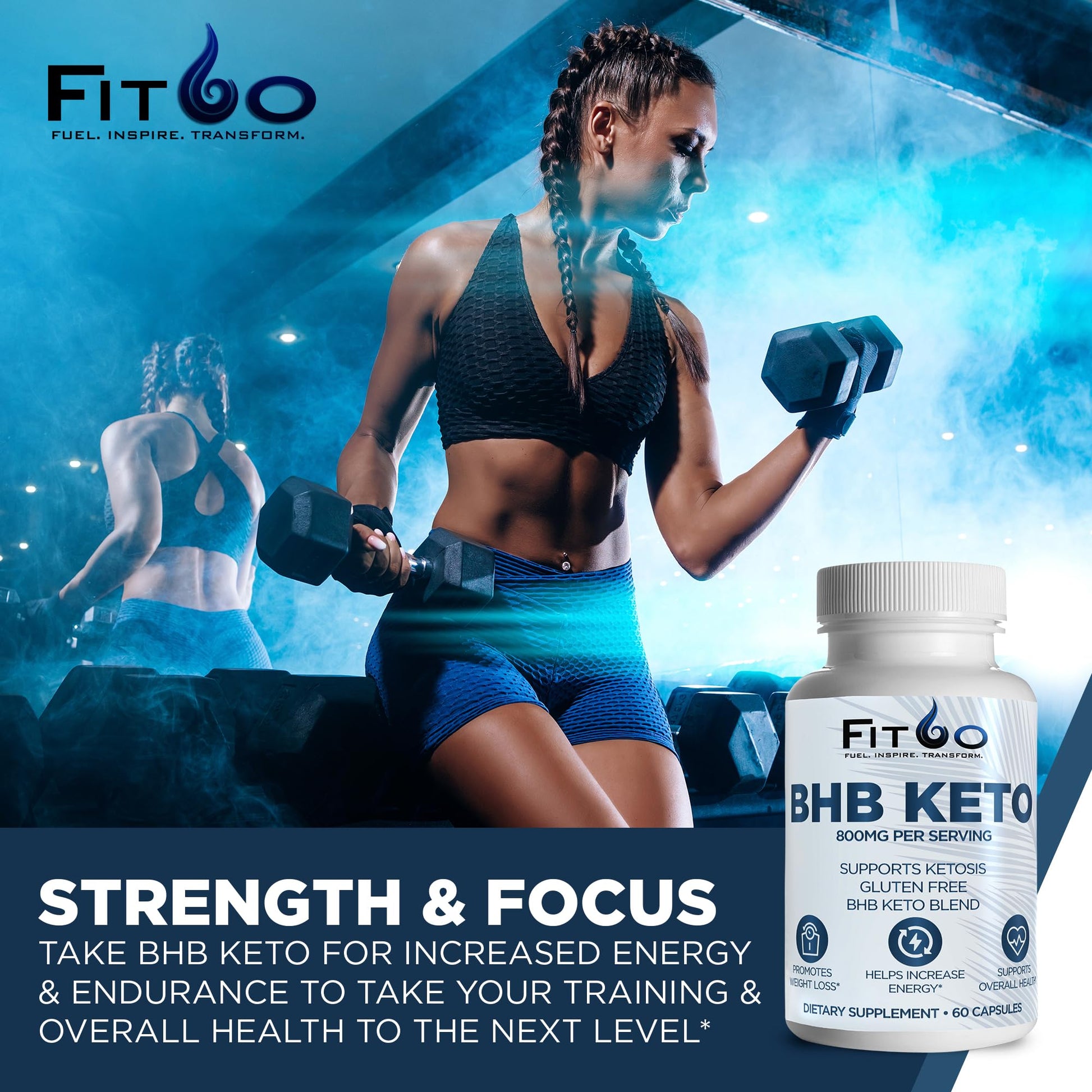 FIT60 Keto Diet Pills for Men & Women - Boost Energy and Mental Clarity for Enhanced Focus FIT60Buy Supplements Australia