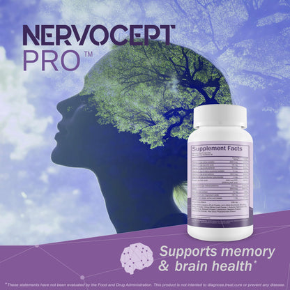 Nervocept Pro - Our Best Nerve Support Capsules - Lions Mane, Magnesium, Vitamin B For Nerve Repair - Vitamin D for Nerves - Lions Mane Memory & Nerve Support - Vitamin B12 Nerve Support True You HealthBuy Supplements Australia