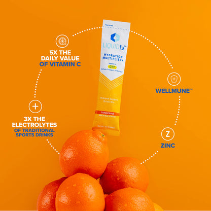 Liquid I.V. Hydration Multiplier + Immune Support - Tangerine - Hydration Powder Liquid I.V.Buy Supplements Australia