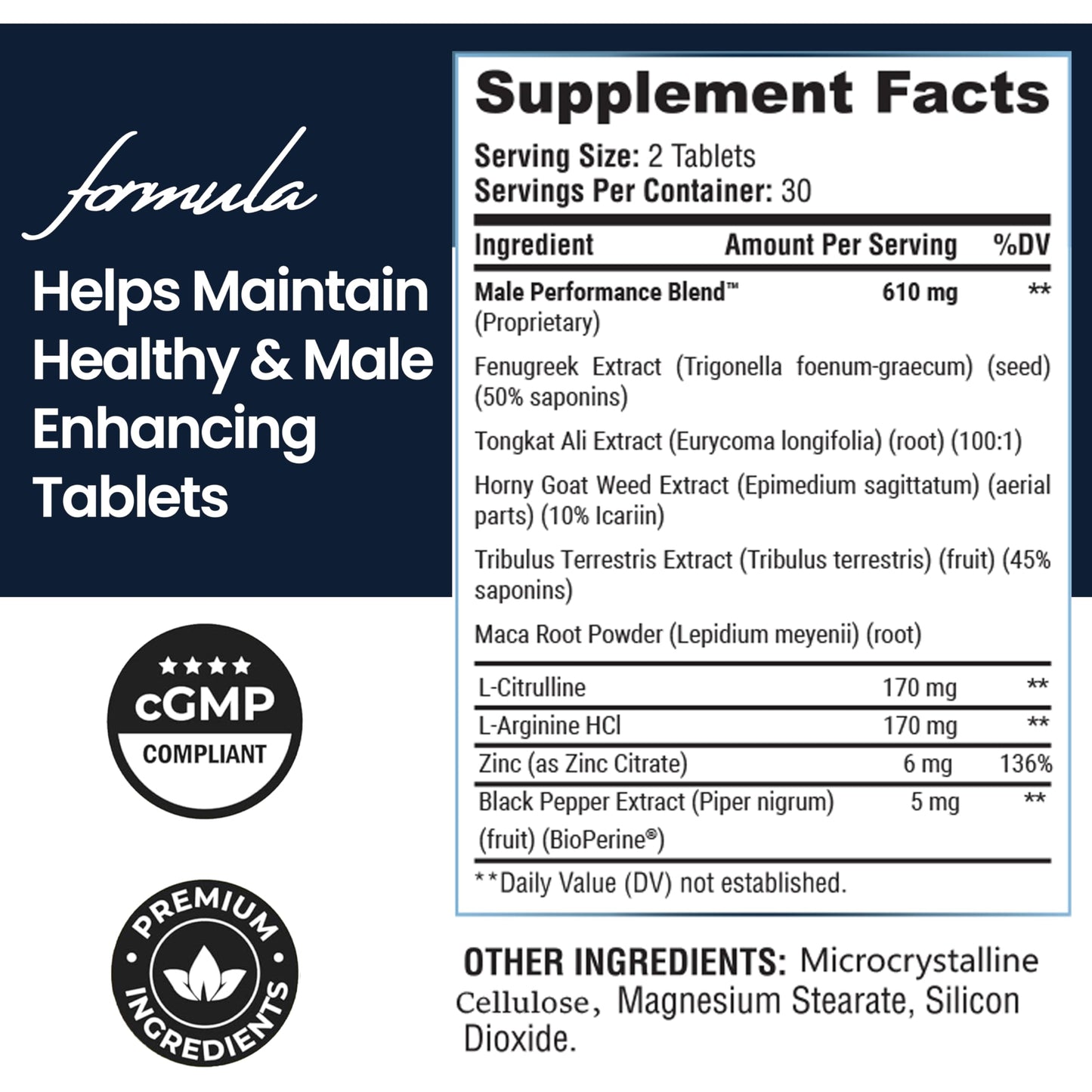 Male Enhancing Supplement - Fast Acting Performance Pills for Men for Blood Flow - Size & Stamina - Testosterone Booster, Maca Root, Epimedium,Tongkat Ali Dietary Supplement 60 Tablets TESTO BIOGENBuy Supplements Australia