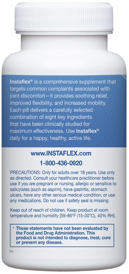 Instaflex Joint Support Supplement for Men and Women - Glucosamine, MSM, White Willow, Turmeric, Ginger, Cayenne, Hyaluronic Acid - 180 Capsules InstaflexBuy Supplements Australia