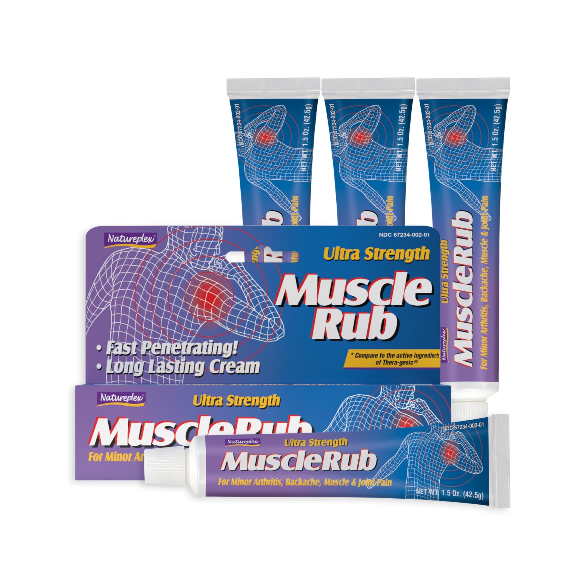 Ultra Strength Muscle Rub 4 Pack NatureplexBuy Supplements Australia
