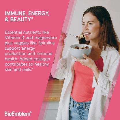 BioEmblem Women's Multivitamin - Complete Daily Multi for Immunity, Energy, Hair, Skin with Vitamin A, B12, B6, D3, Biotin BioEmblemBuy Supplements Australia