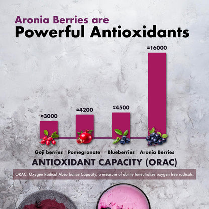 Samsara Herbs Aronia Berry 20:1 Extract Powder (16oz/454g) - Antioxidant, Flavonoids and Polyphenols Supplement - High ORAC - Native American Berry - Improved Wellbeing Samsara HerbsBuy Supplements Australia