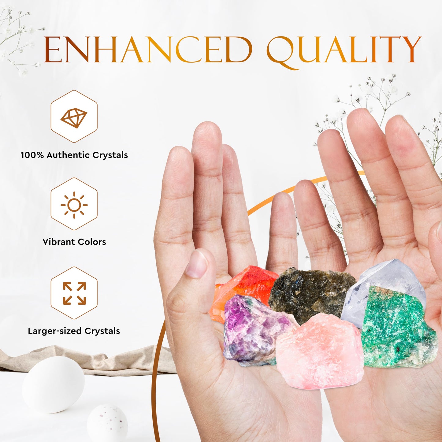 Wyspell Cancer Crystal Set - 6 Raw Cancer Crystals and Healing Stones - Cancer Zodiac Gifts for Women WyspellBuy Supplements Australia