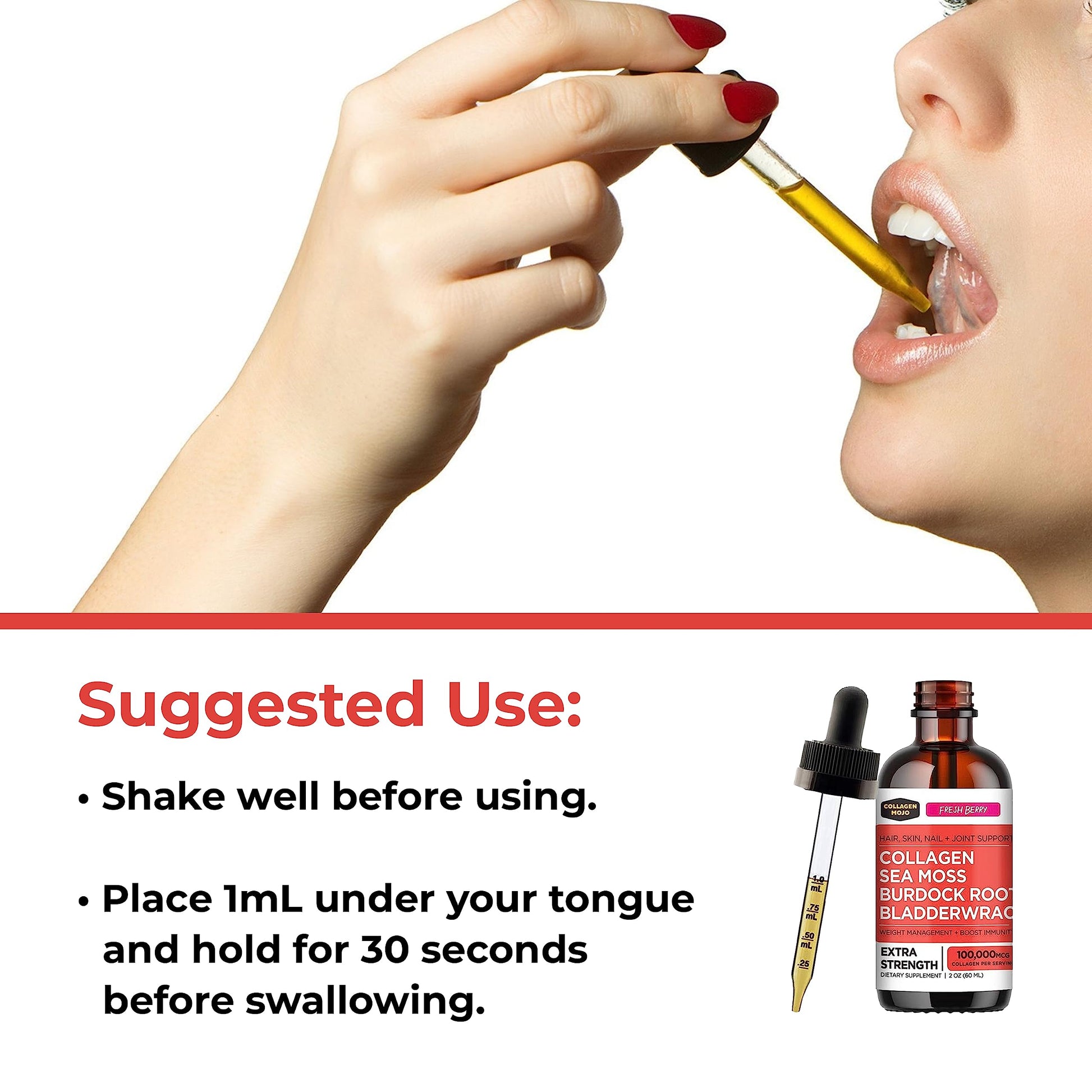 Collagen Mojo Liquid Collagen Peptides with Sea Moss, Burdock Root & Bladderwrack Collagen MojoBuy Supplements Australia