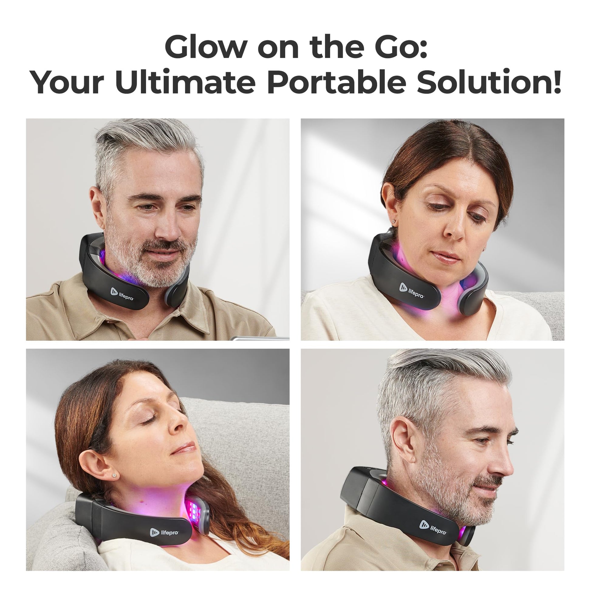 Lifepro Red Light Therapy for Neck - Compact & Rechargeable Red Light Therapy Device- On-The-Go LifeProBuy Supplements Australia