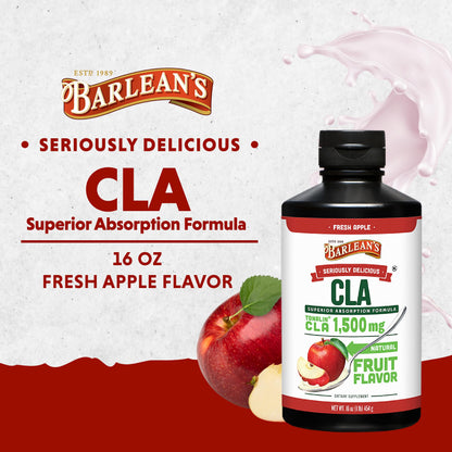 Barlean's Fresh Apple with 1,500 mg of Tonalin CLA - Gluten-Free, Vegan, Kosher Barlean'sBuy Supplements Australia