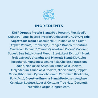 KOS Plant Based Protein Powder, Blueberry Muffin - Organic Pea Protein Superfood KOSBuy Supplements Australia