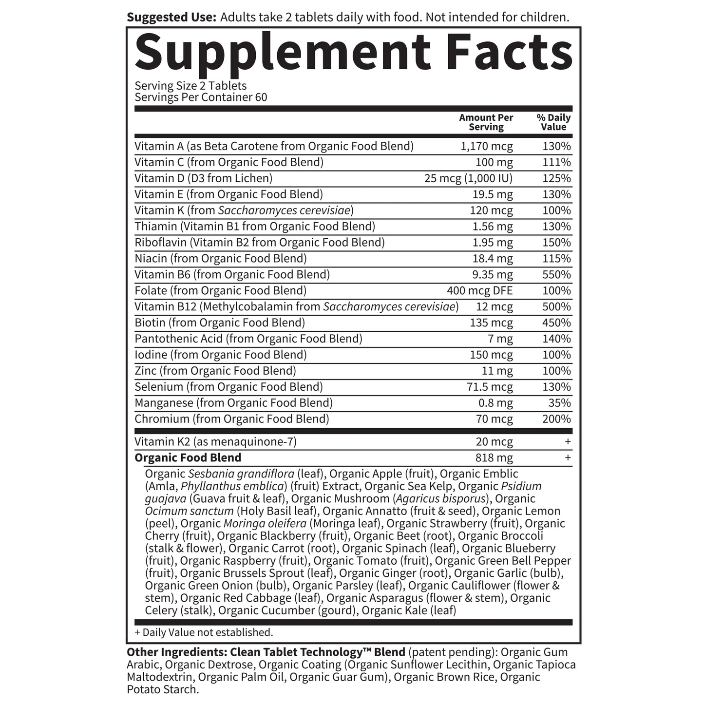 Garden of Life Organics Whole Food Multivitamin for Men, 120 Tablets, Vegan Mens Vitamins and Minerals for Health and Well-Being, Certified Organic Vegan Multi Garden of LifeBuy Supplements Australia