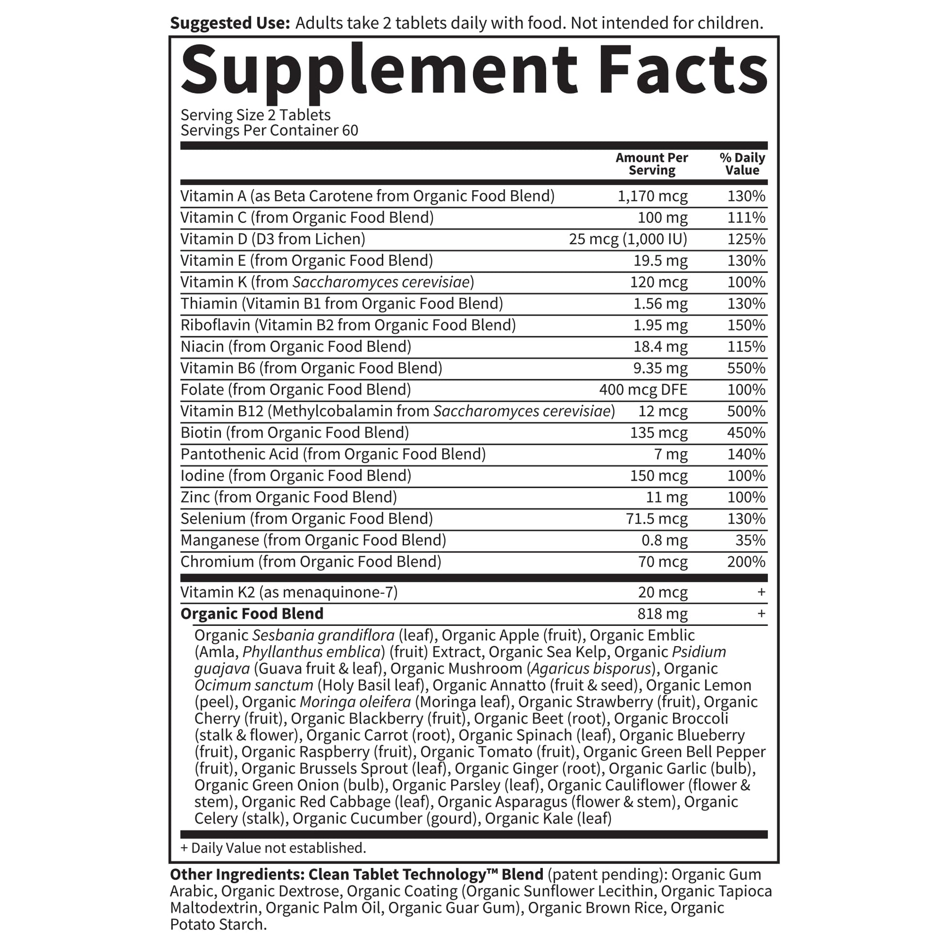 Garden of Life Organics Whole Food Multivitamin for Men, 120 Tablets, Vegan Mens Vitamins and Minerals for Health and Well-Being, Certified Organic Vegan Multi Garden of LifeBuy Supplements Australia