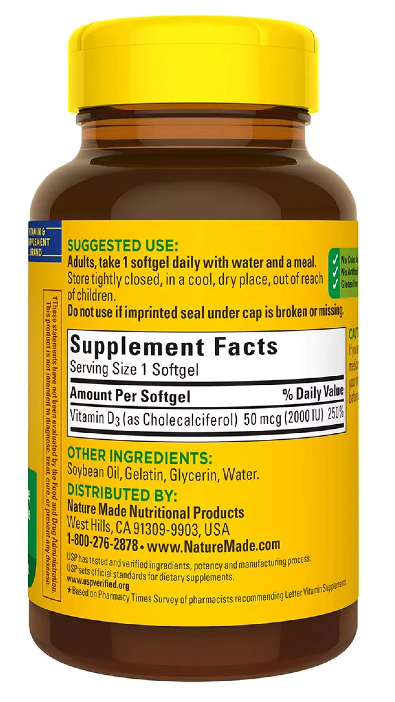 Nature Made Vitamin D3 2000iu 320 Ct. Soft Gels (Packaging May Vary) Nature MadeBuy Supplements Australia