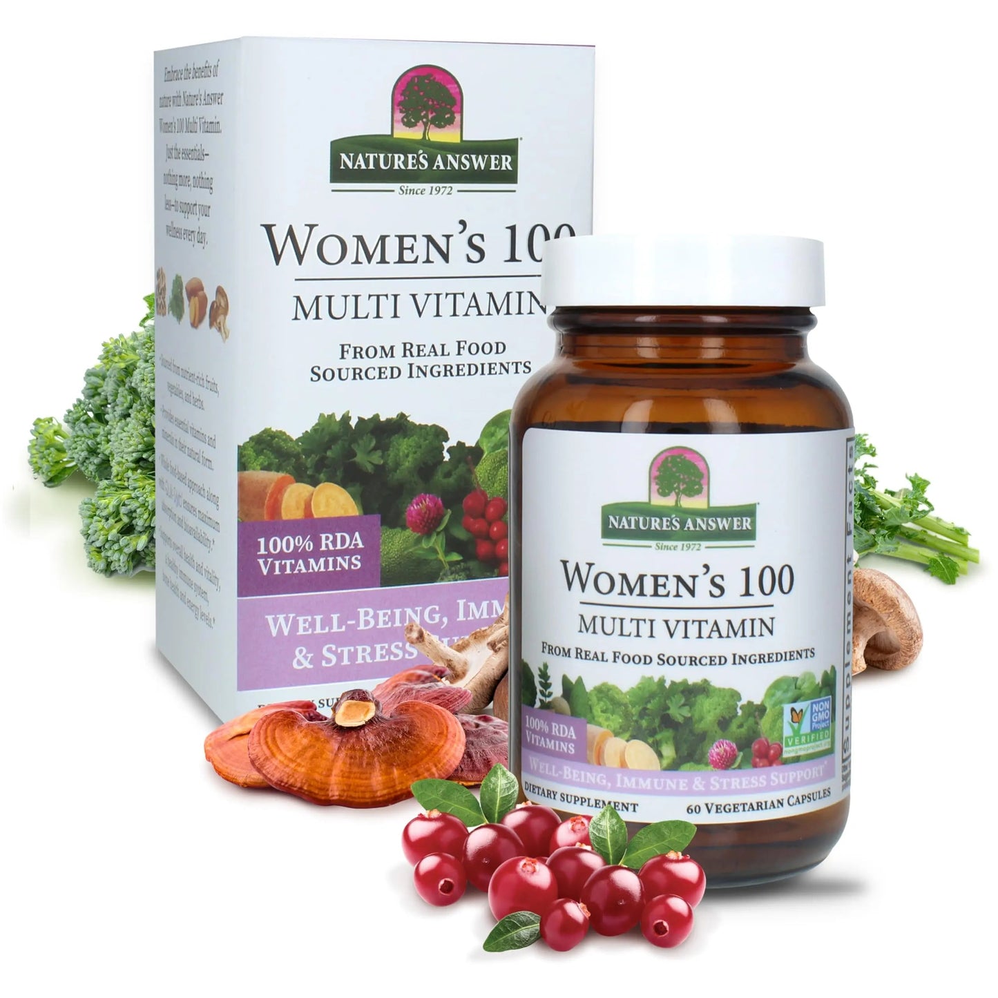 Nature's Answer Women's 100, Multivitamin, 60 Vegetarian Capsules Nature's Answer