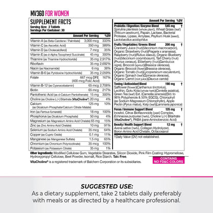 FitLife Brands Women's Nutrition MV360, 5-in-1 Complete Multivitamin with Essential Vitamins for Energy, Digestion, Toning, Immune Support FitLife BrandsBuy Supplements Australia