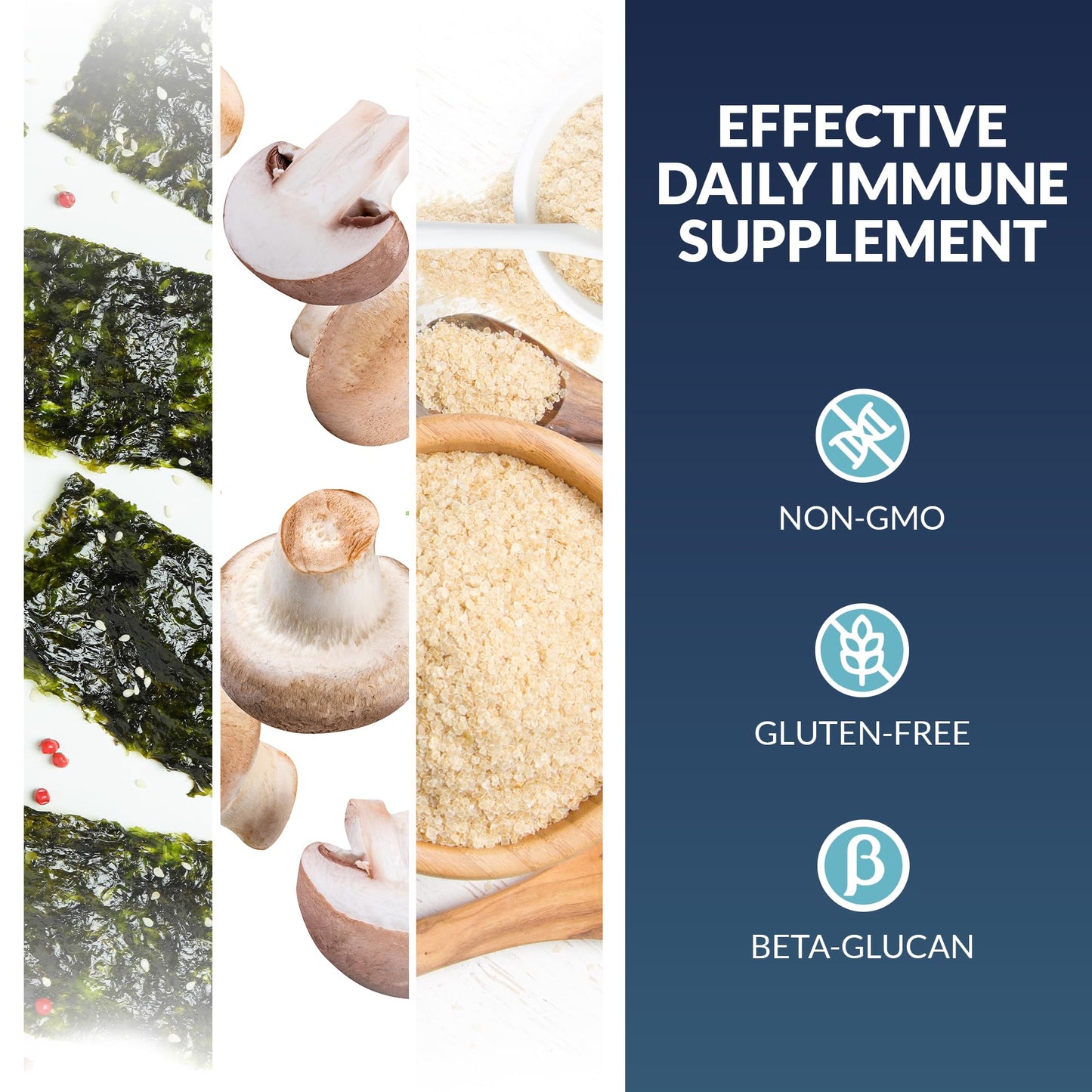 Life Source Basics Immune System Support Activator - High Purity Beta 1,3/1,6 Glucan - Immunity and Vitamin Supplement Non-GMO & Vegan Friendly for Men & Women, Gluten-Free 500 mg - 60 Capsules L LIFE SOURCE BASICSBuy Supplements Australia